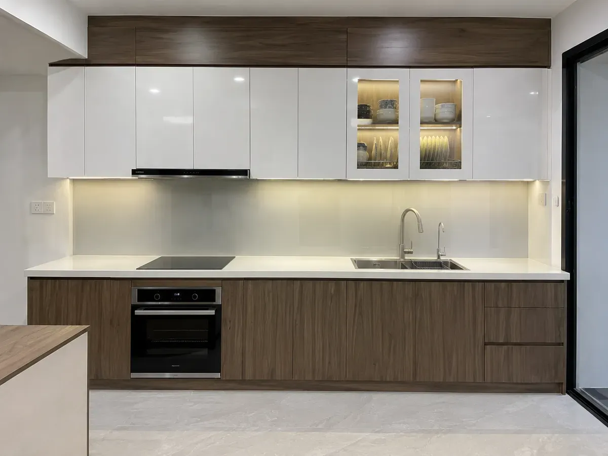 Chiều sâu 600 mm là kích thước được sử dụng phổ biến hiện nay.