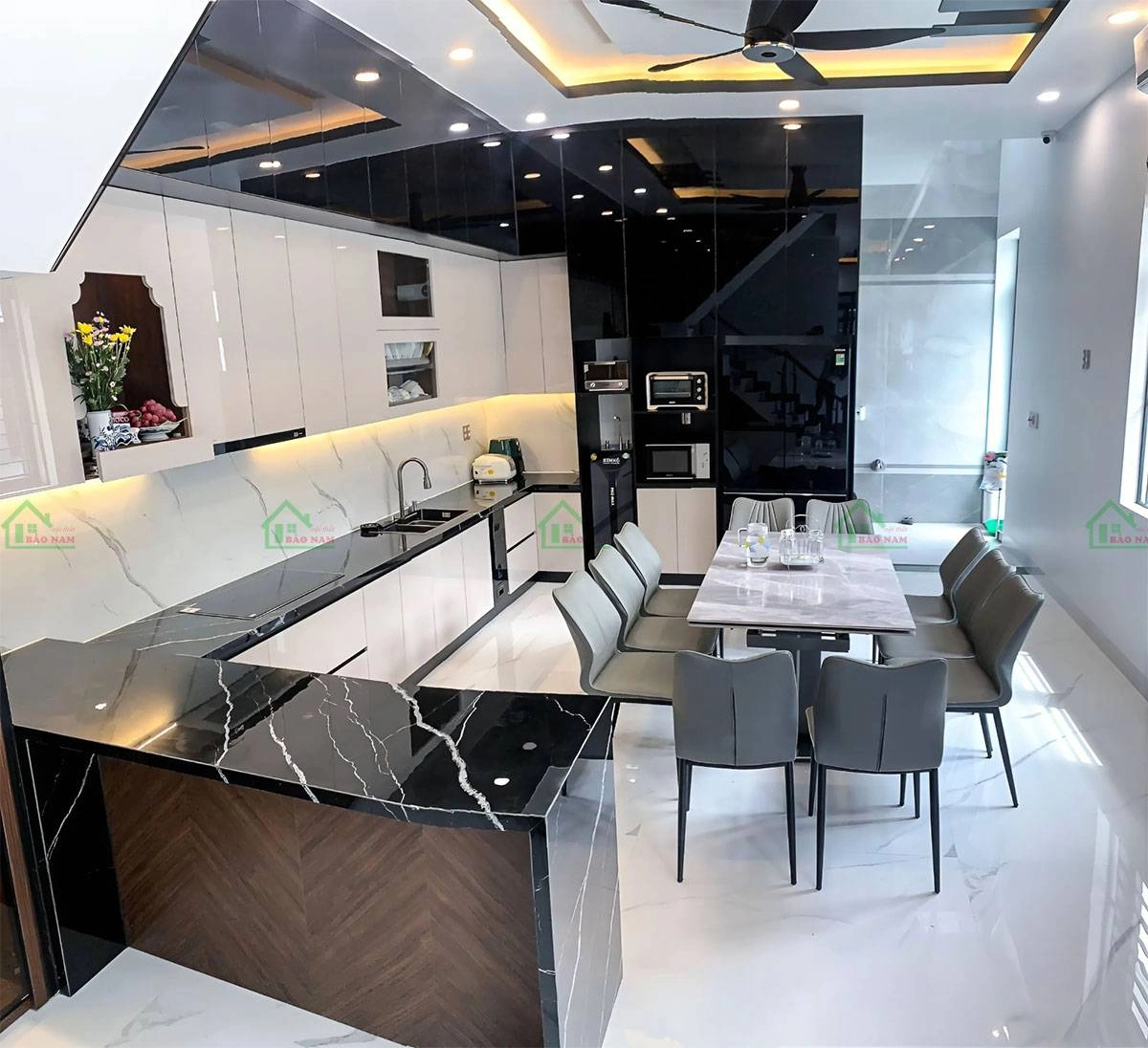 Bàn giao tủ bếp đã thi công A Tân - Tăng Nhơn Phú A, Thủ Đức