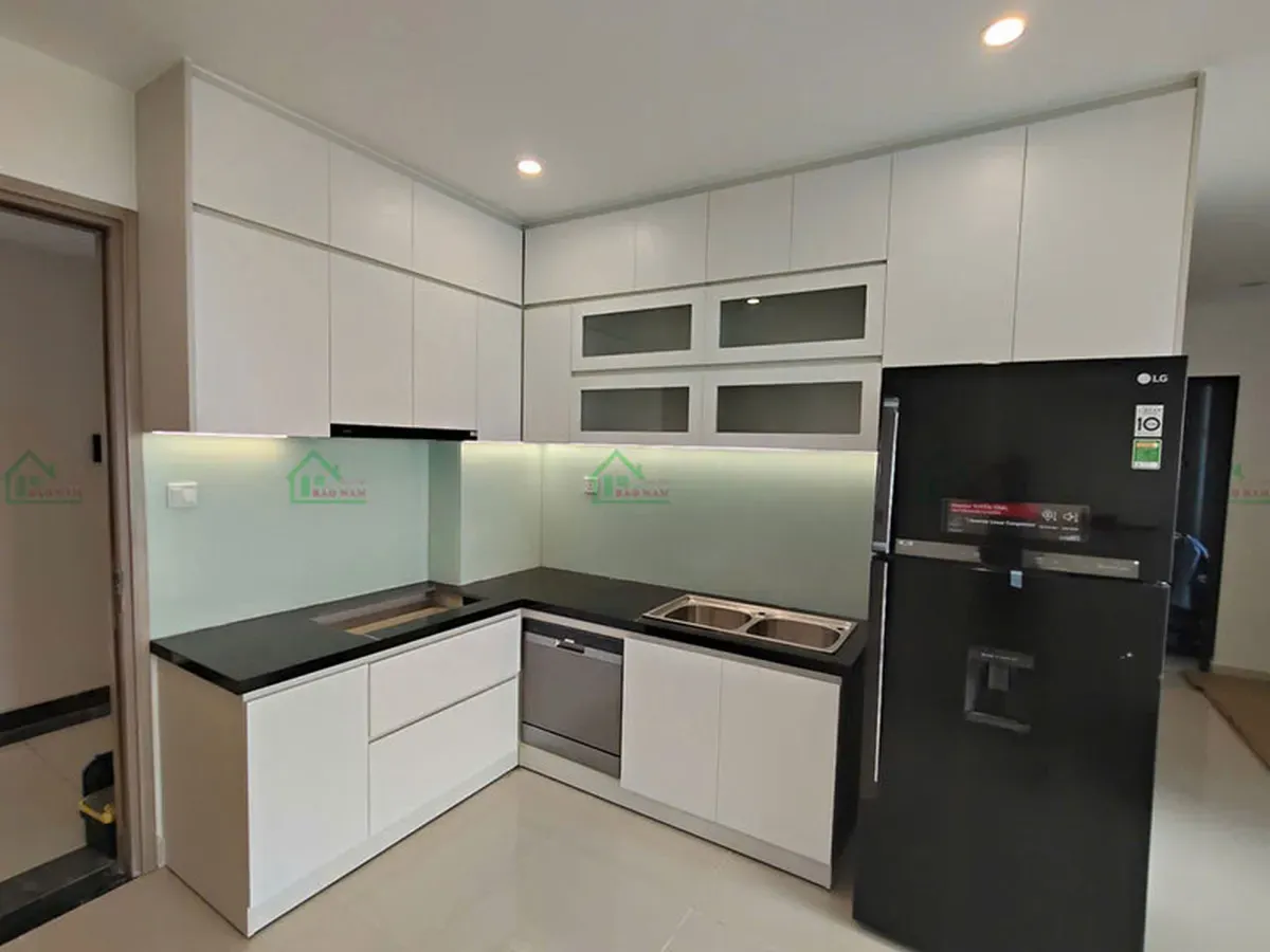 Công trình thi công tủ bếp tại Vinhomes Grand Park.