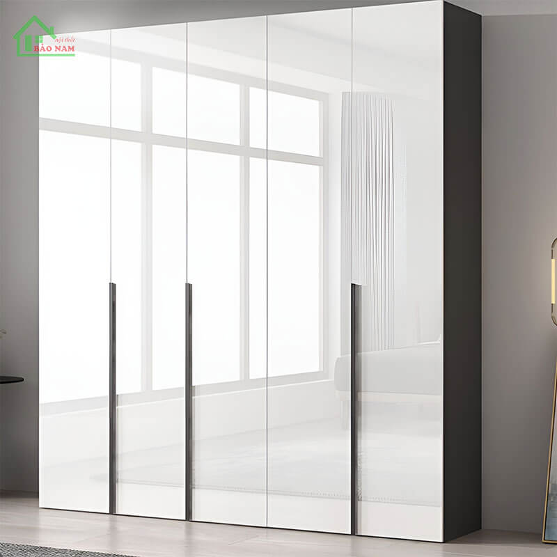 Thiết kế tủ áo acrylic hiện đại