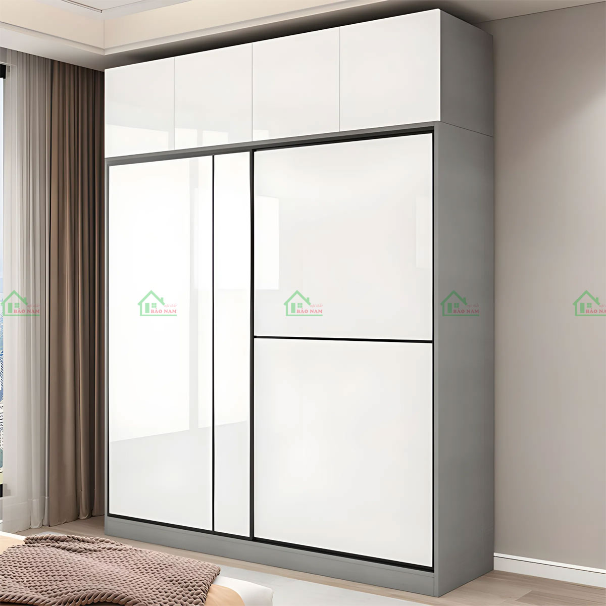 Bề mặt acrylic bóng gương toát lên vẻ sang trọng và đẳng cấp