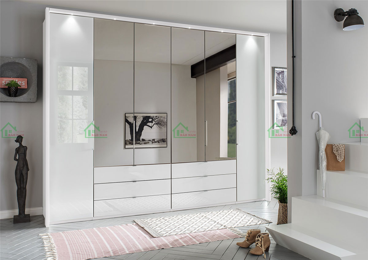 Sử dụng gỗ MDF an cường, đảm bảo độ bền và chất lượng cao cho tủ quần áo.