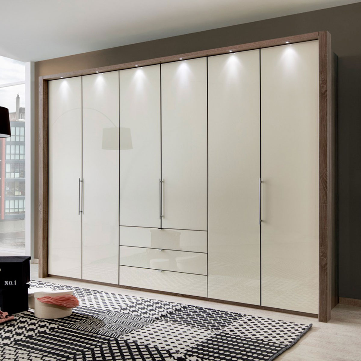 Thiết kế tủ quần áo acrylic đẹp hiện đại TAR13