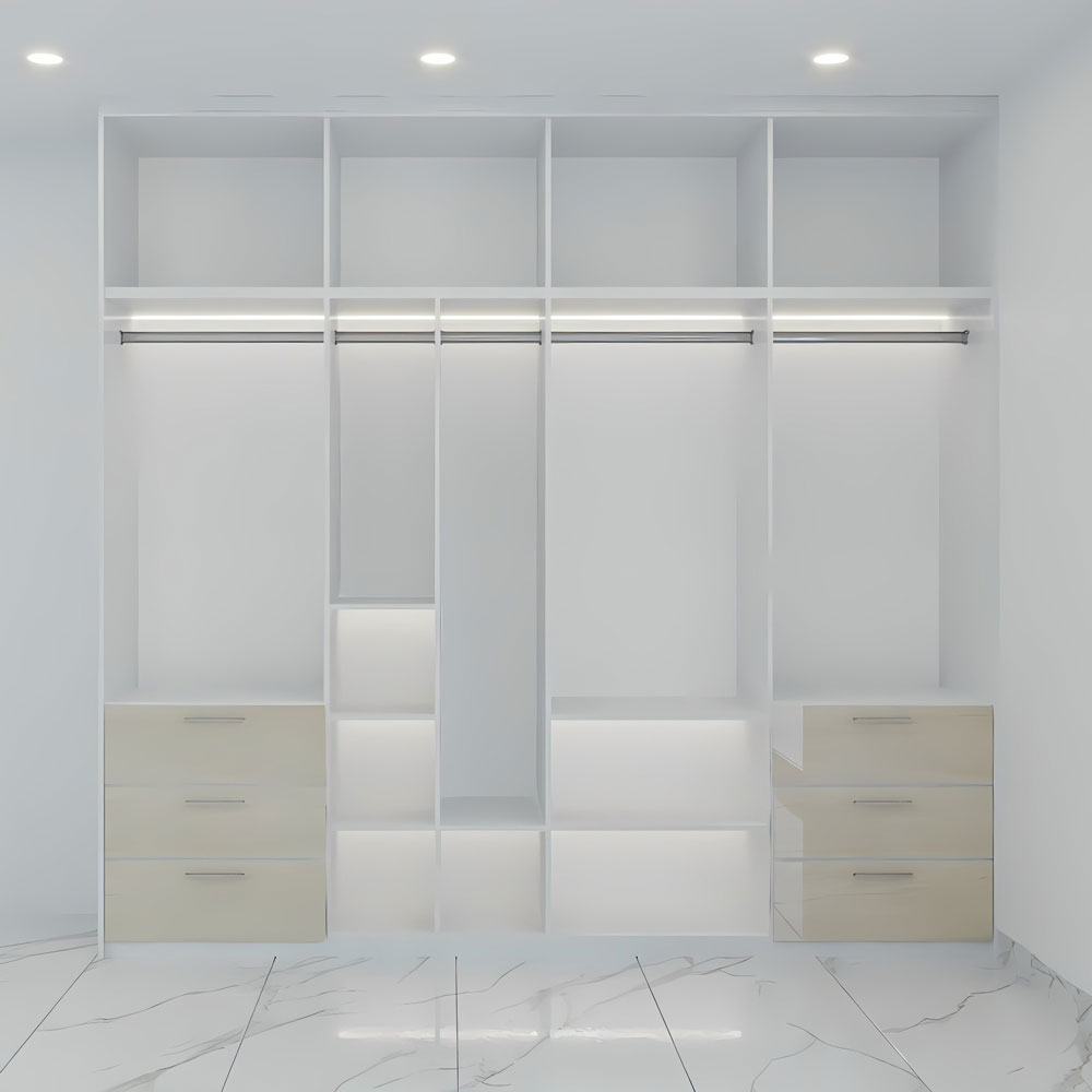 Mẫu Thiết Kế Tủ Quần Áo Acrylic Đẹp Hiện Đại TAR18
