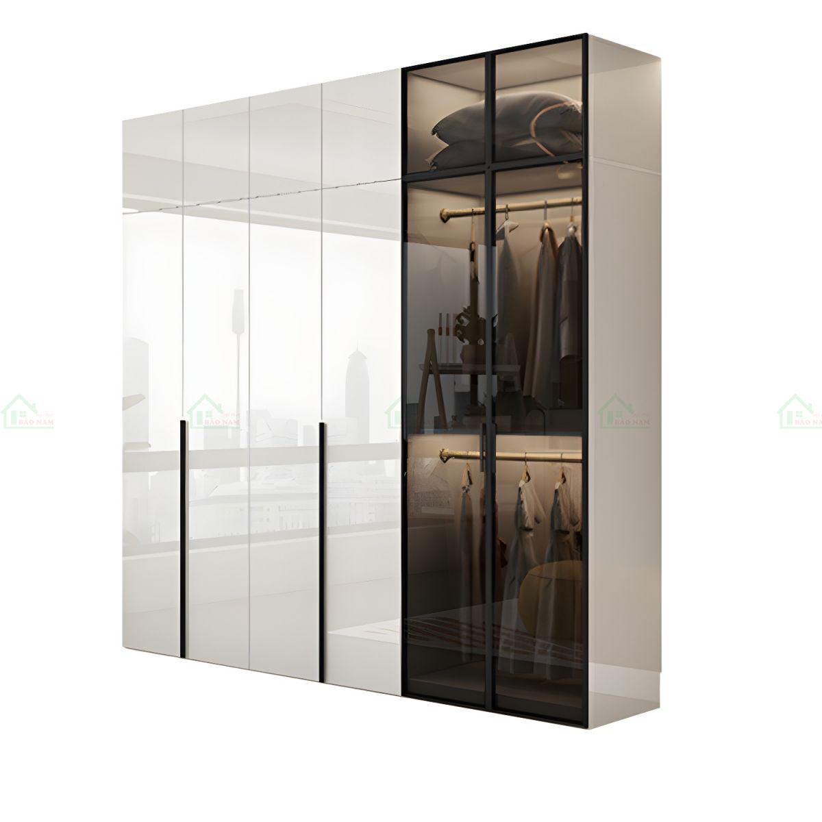 Tủ Quần Áo Cánh Acrylic An Cường TAR40