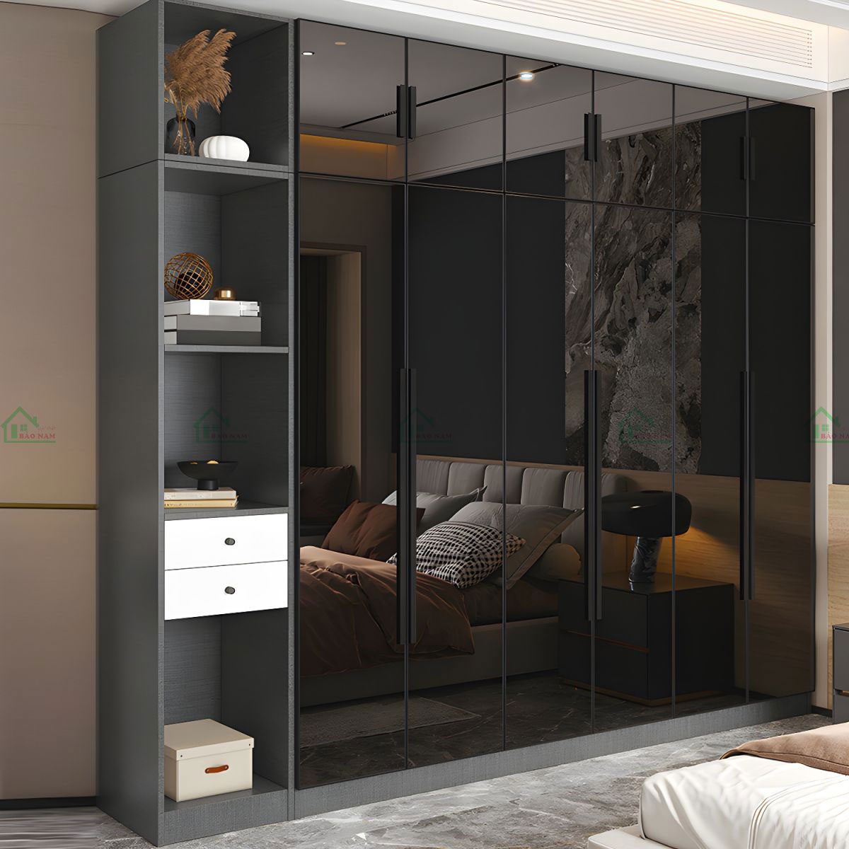 Thiết kế hài hòa với các phong cách nội thất hiện đại, mang lại sự đồng bộ và tổng thể cho không gian.