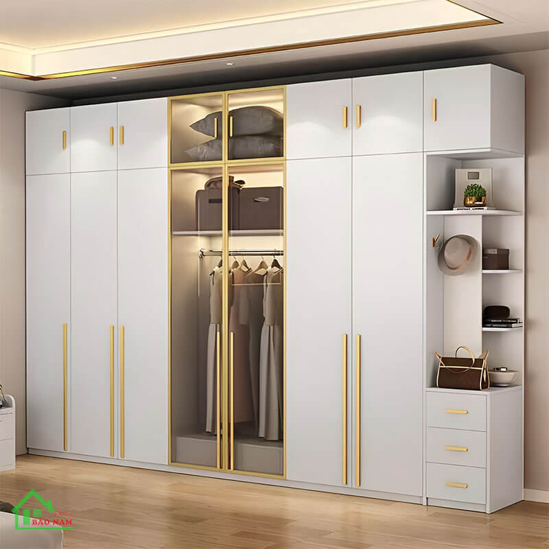 Mẫu tủ áo cánh kính đẹp