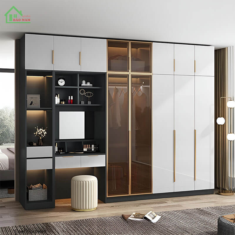 Tủ Quần Áo Cánh Kính Hiện Đại