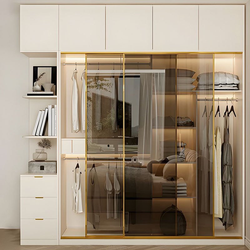 Mẫu Tủ Quần Áo Cánh Kính Hiện Đại TK22