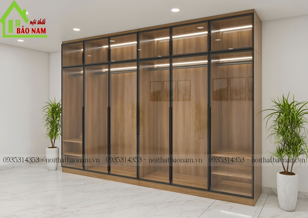 Tủ Quần Áo Cánh Kính Đẹp Hiện Đại TK29