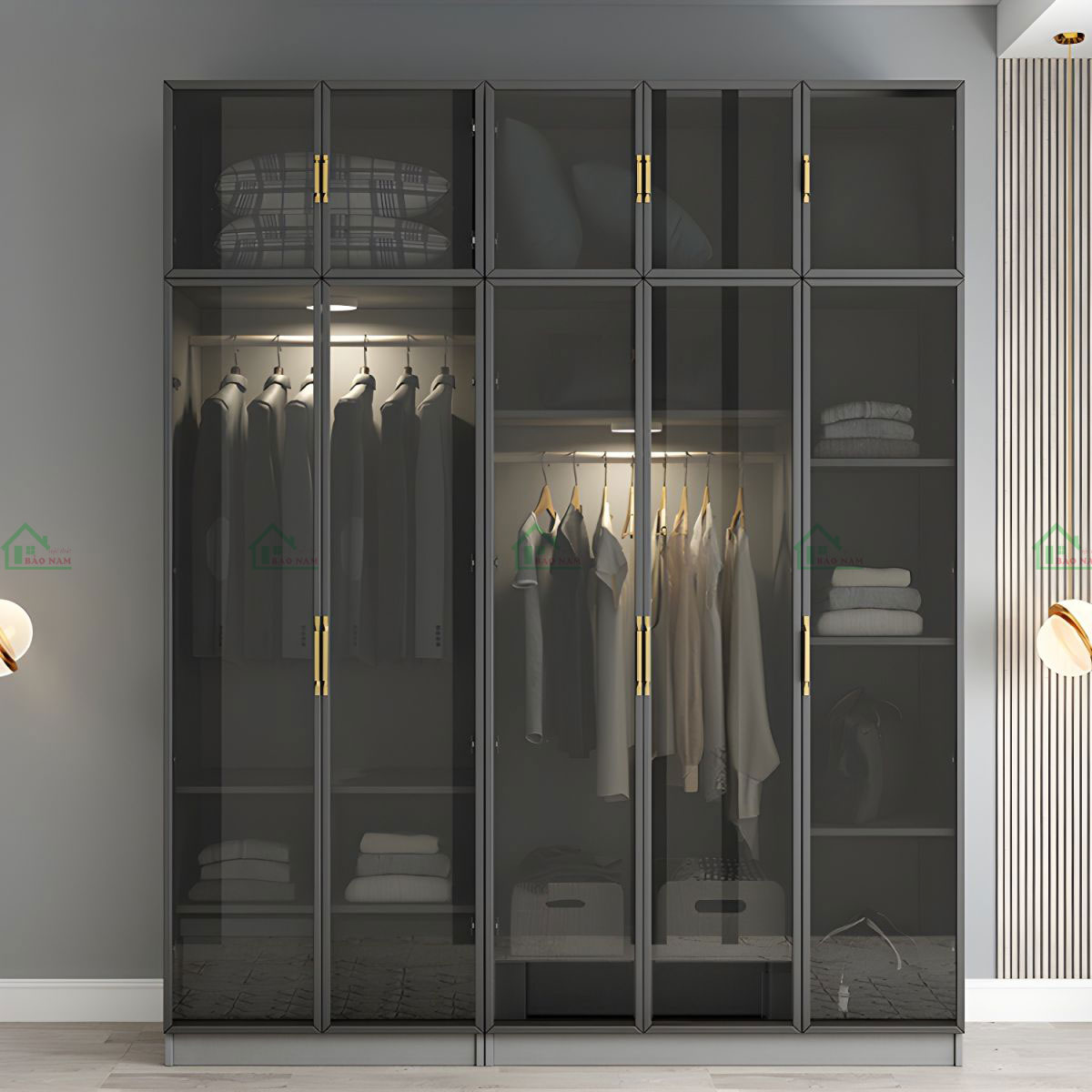 Tủ Quần Áo Cánh Kính Hiện Đại TK47