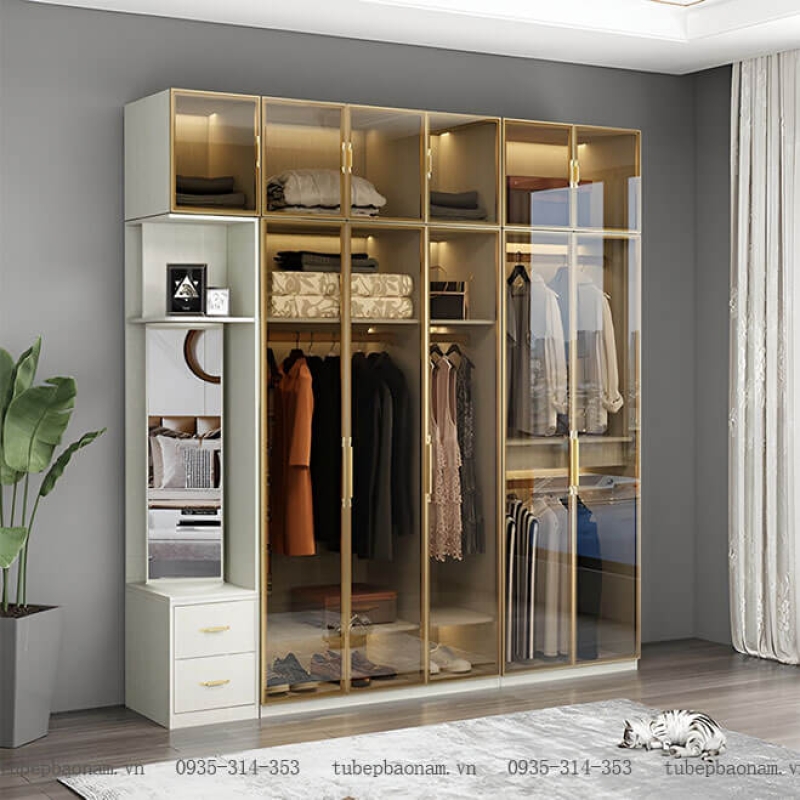 Tủ quần áo cánh kính TK05