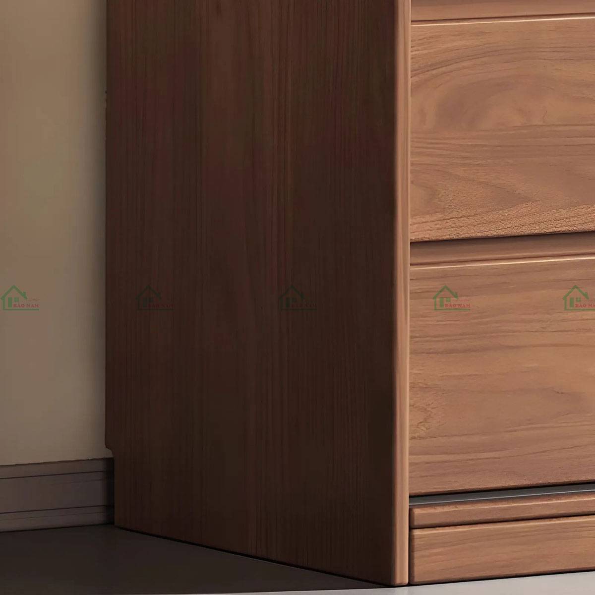 Tủ quần áo gỗ TATN04 kiểu dáng tối giản, chất liệu tự nhiên, thiết kế sang trọng