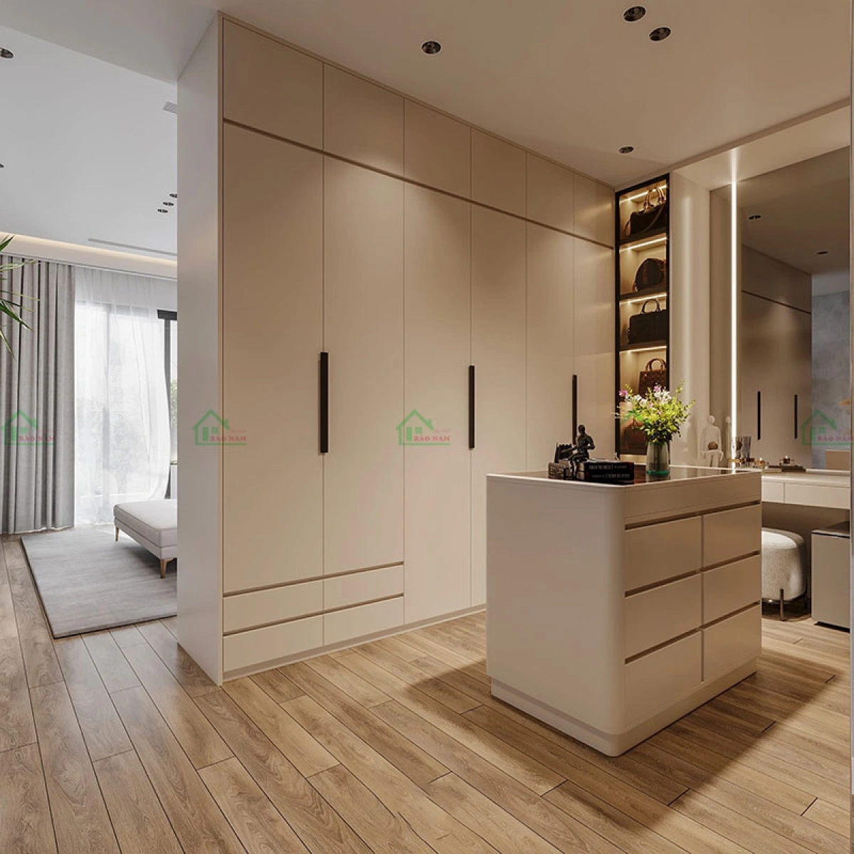 Tủ quần áo cánh mở gỗ MDF thiết kế hiện đại, tiện lợi khi sử dụng