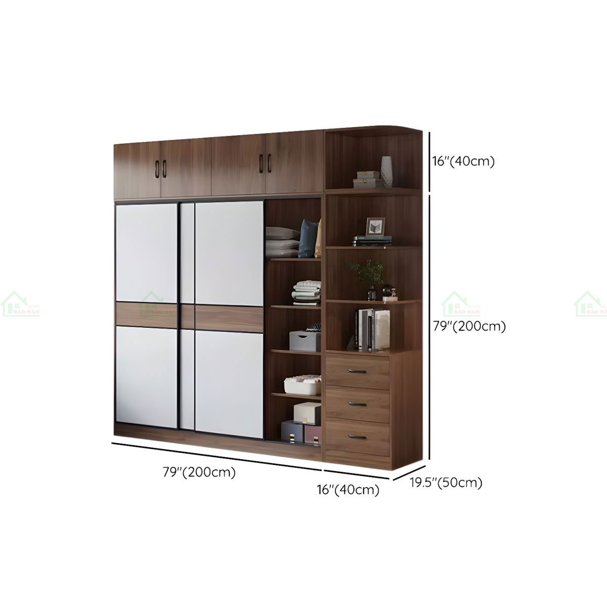 Tủ Quần Áo Cửa Lùa 2 Cánh TAL39