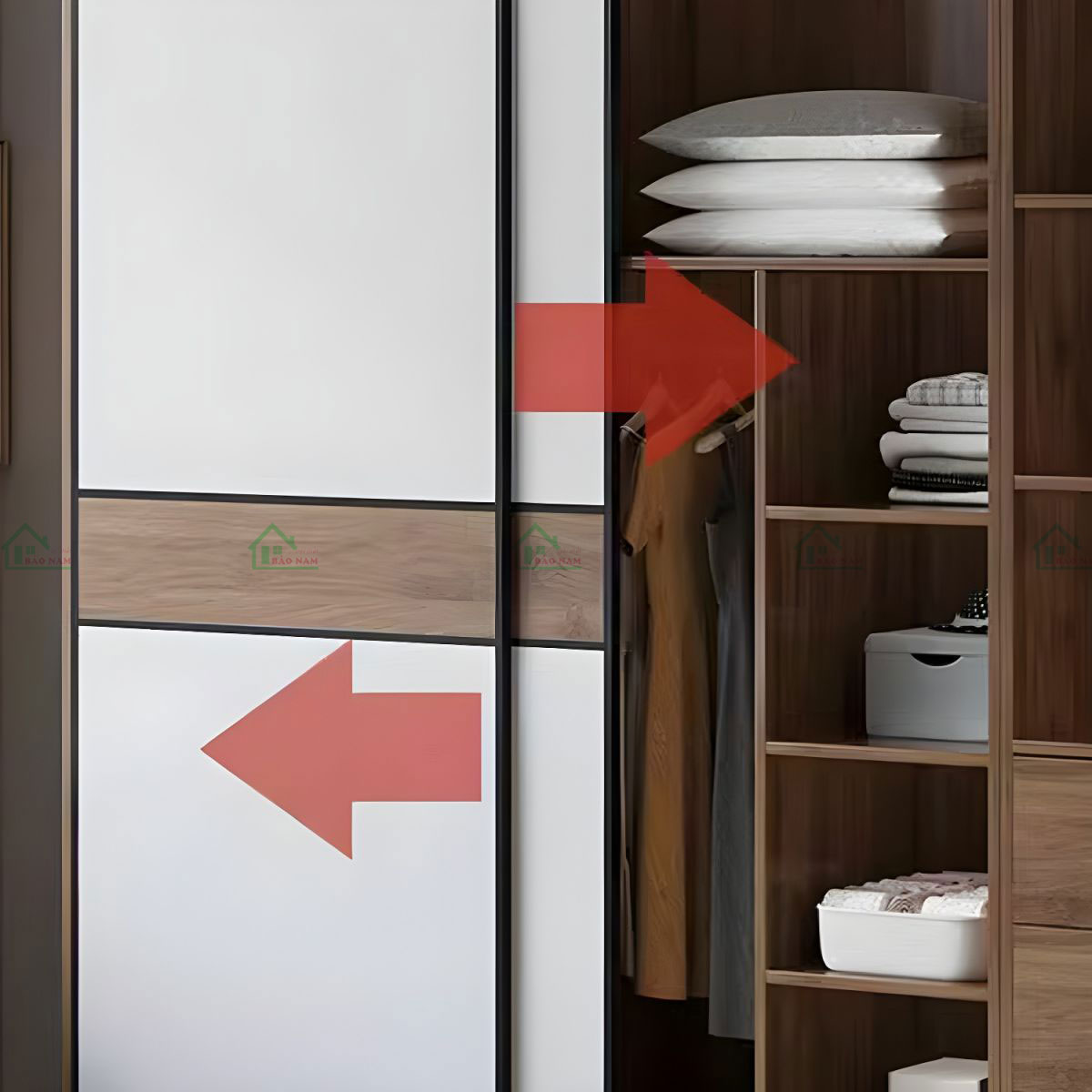 Tủ Quần Áo Cửa Lùa 2 Cánh TAL39