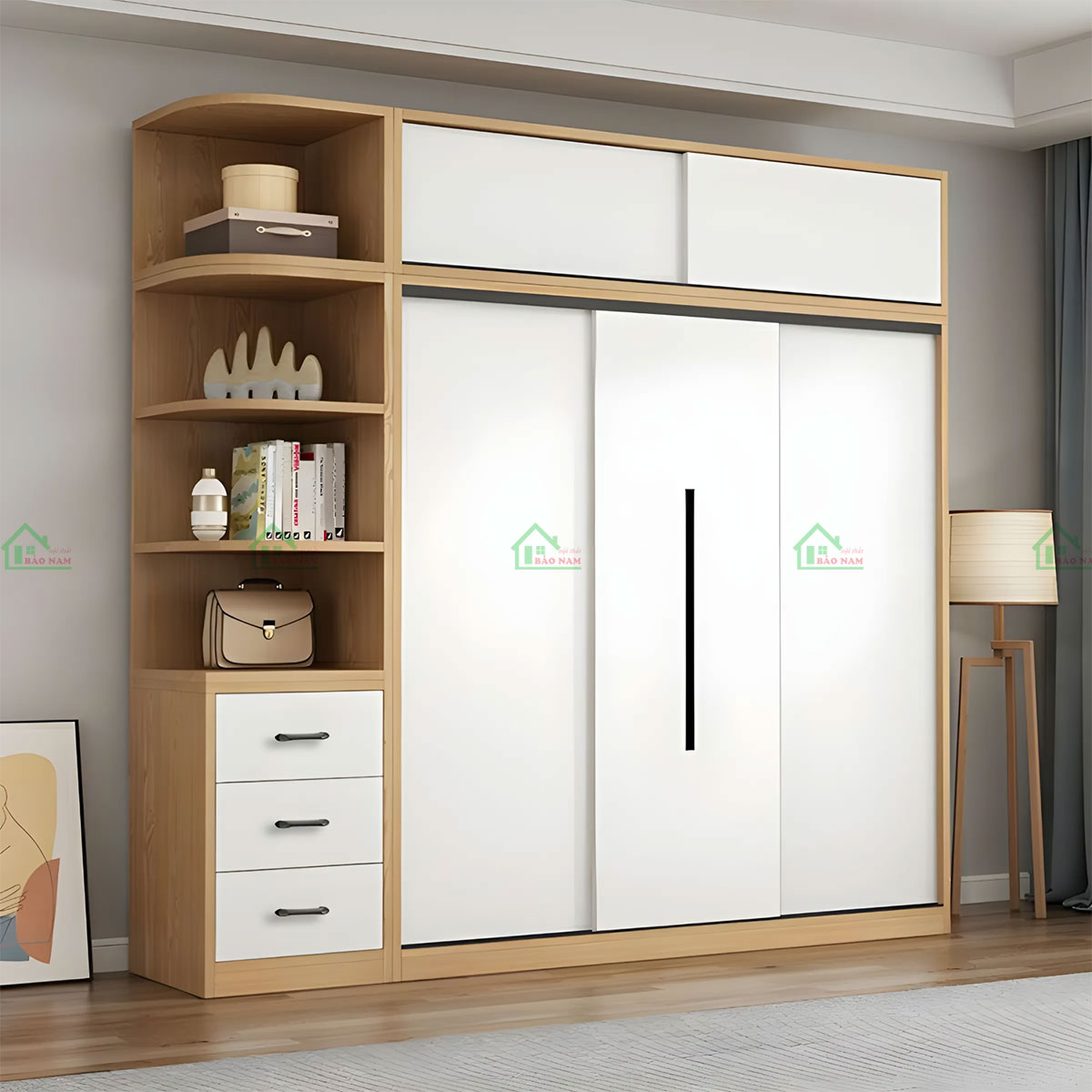 Tủ Quần Áo Cửa Lùa Giá Rẻ Đẹp TAL31
