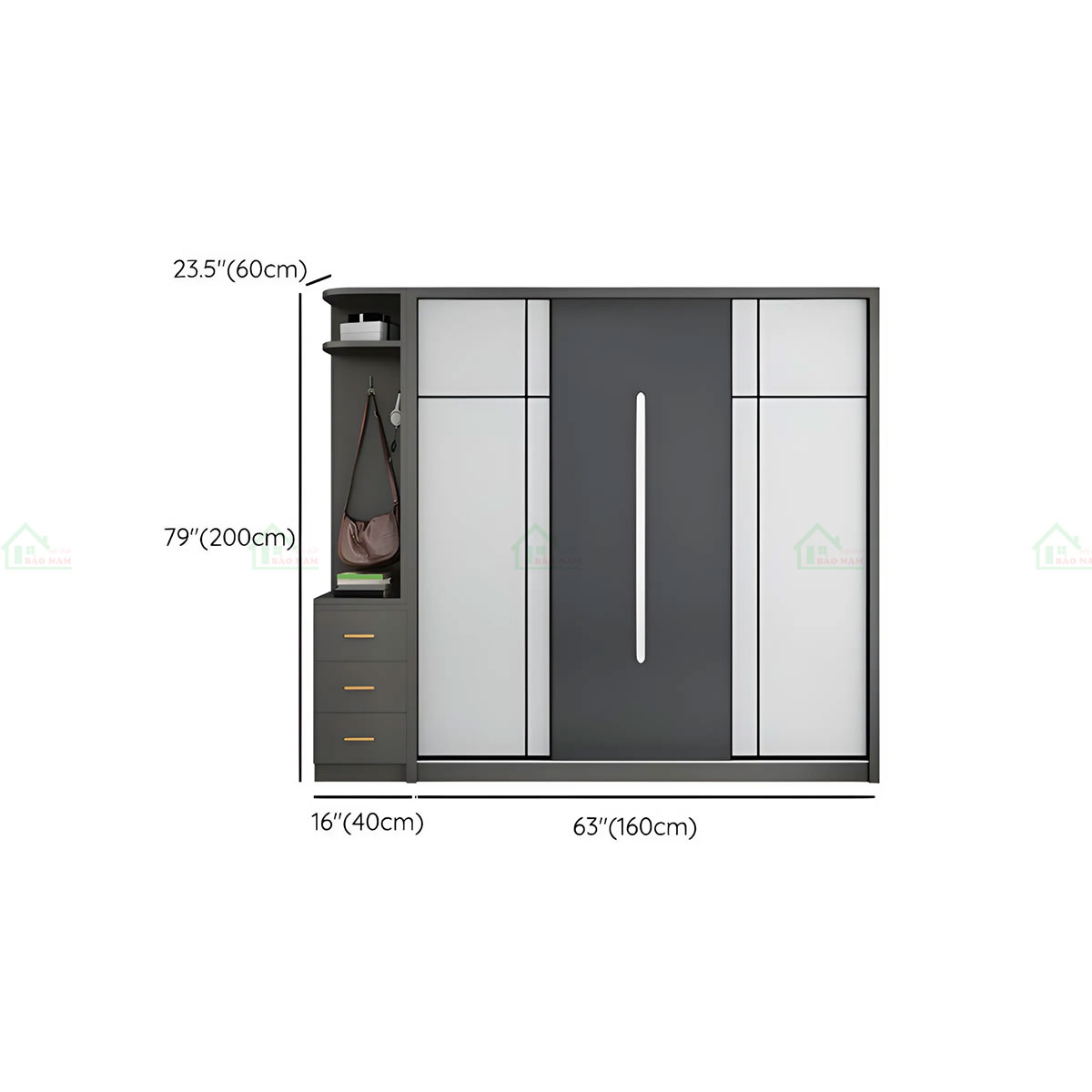 Tủ Quần Áo Cửa Lùa Giá Rẻ TAL26