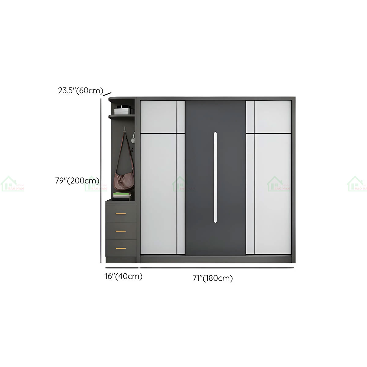 Tủ Quần Áo Cửa Lùa Giá Rẻ TAL26