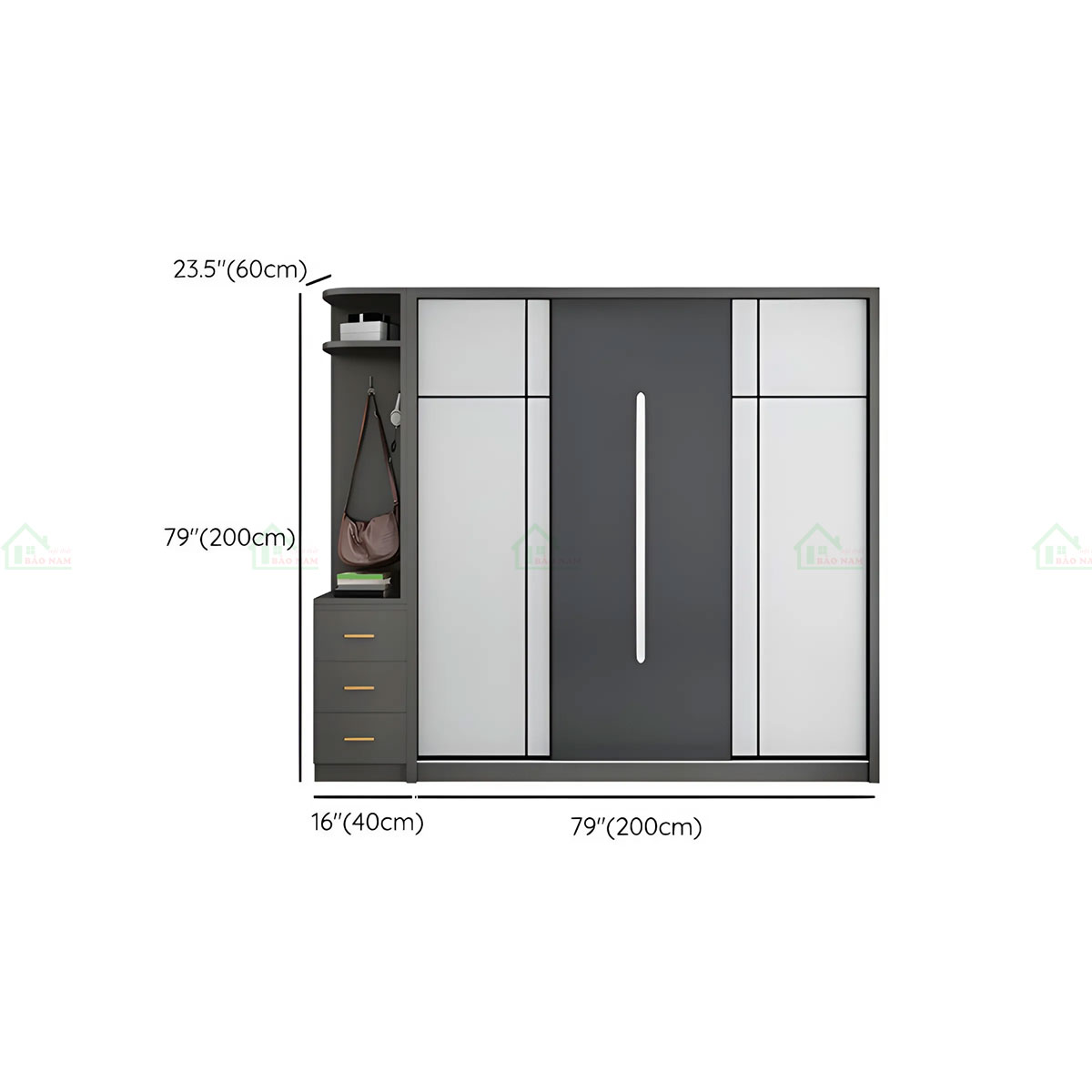 Tủ Quần Áo Cửa Lùa Giá Rẻ TAL26