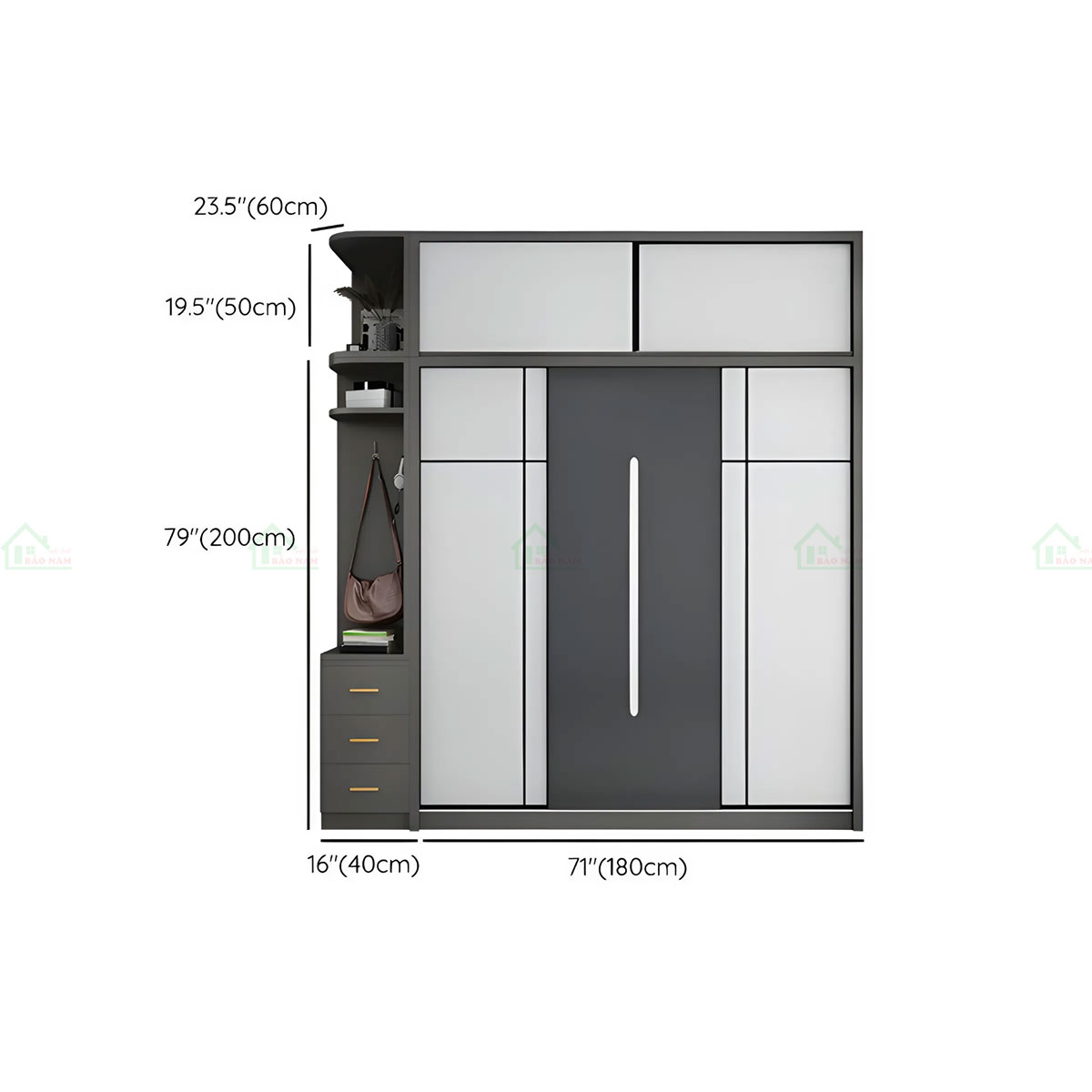 Tủ Quần Áo Cửa Lùa Giá Rẻ TAL26