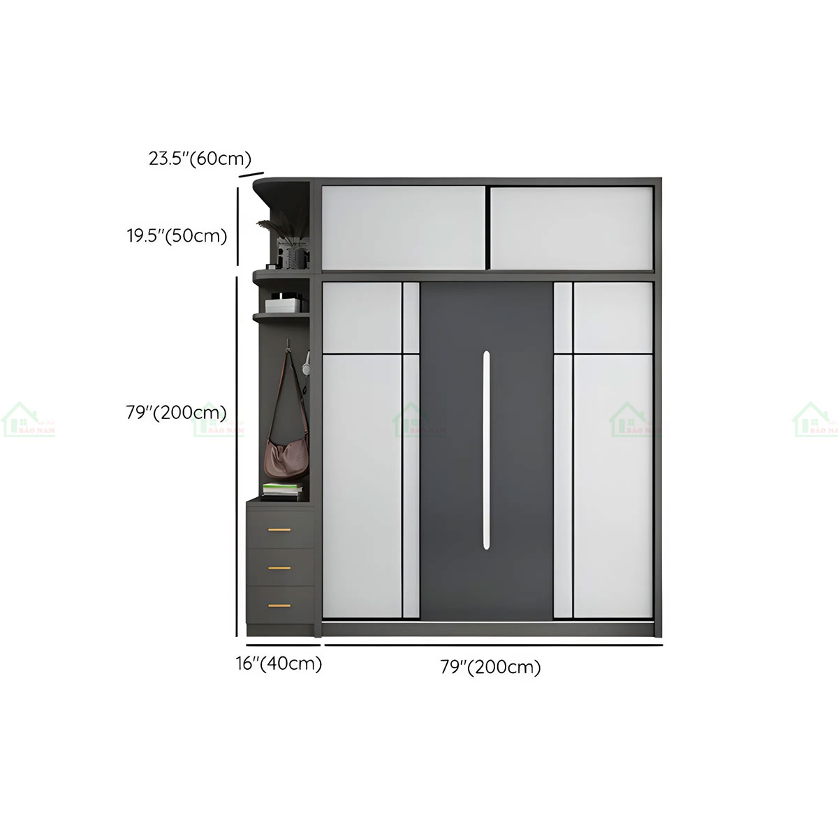Tủ Quần Áo Cửa Lùa Giá Rẻ TAL26