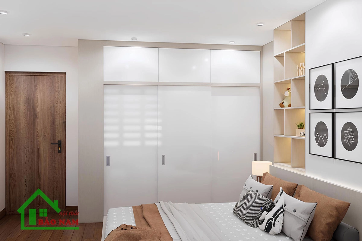 Sử dụng vật liệu Gỗ an cường chất lượng cao cho tủ quần áo trong phòng ngủ