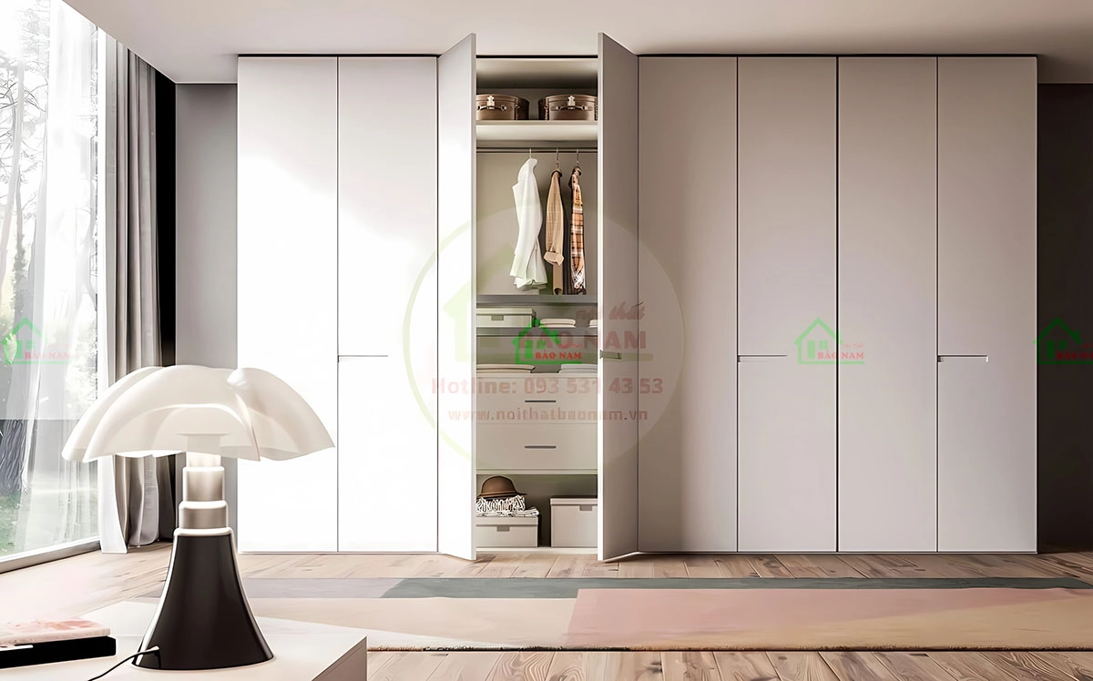 Tủ quần áo thiết kế hiện đại đa chức năng