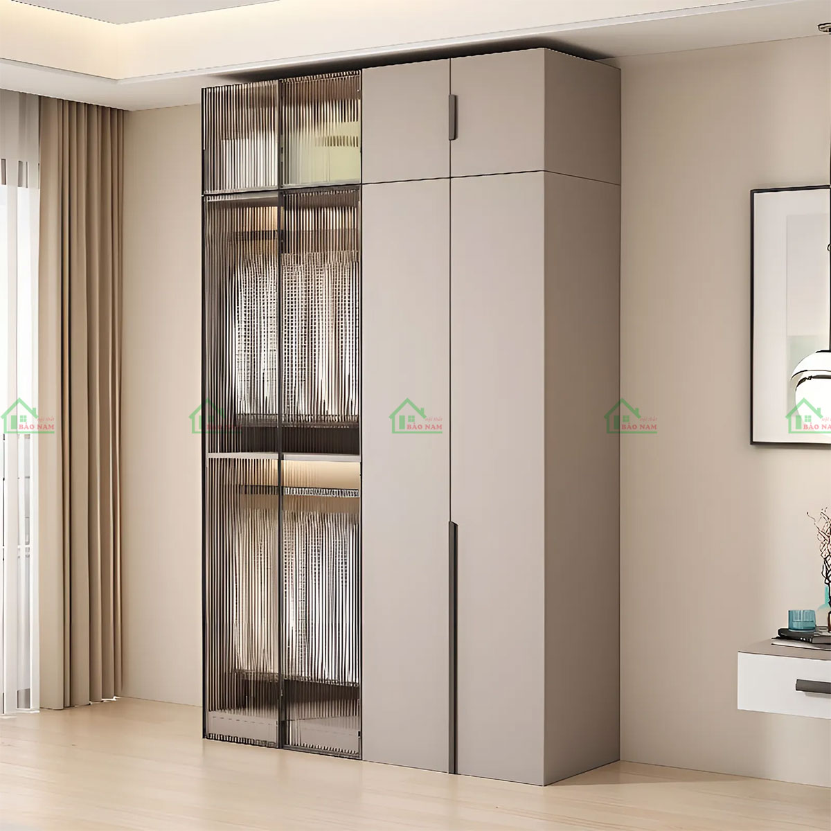 Mang phong cách thiết kế tinh tế, tinh giản với các đường nét vuông vắn, tạo nên vẻ đẹp thanh lịch cho không gian.