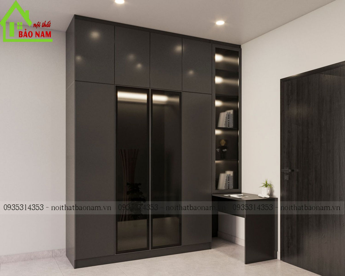 Tủ Quần Áo Gỗ Công Nghiệp Giá Rẻ TA46