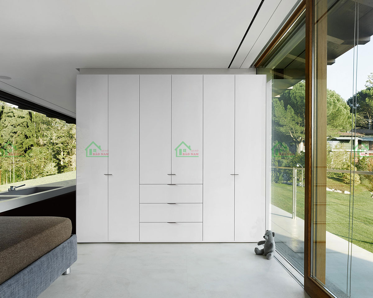 Mẫu Tủ Quần Áo Gỗ Công Nghiệp Giá Rẻ TA50
