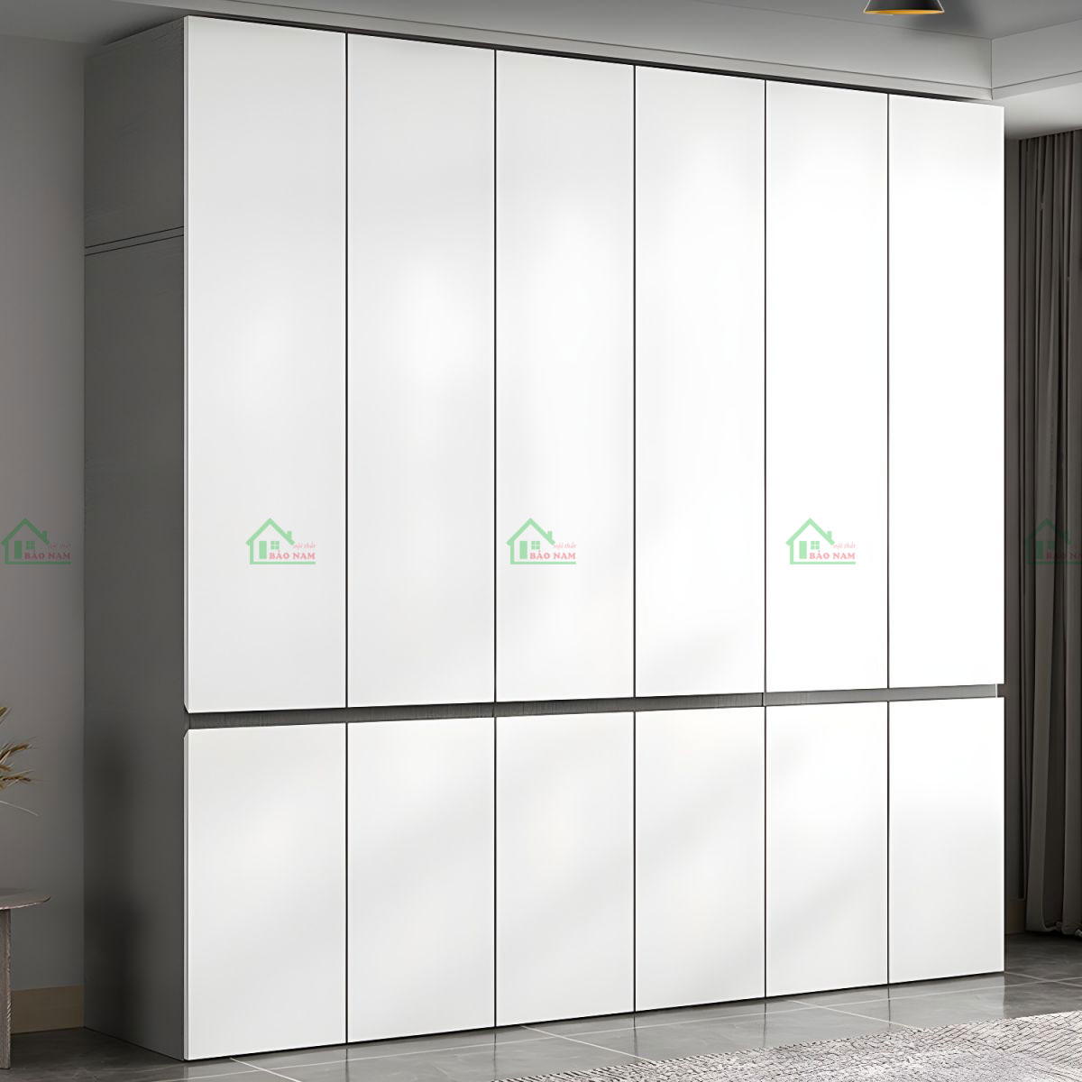 Thiết kế hiện đại, tối giản với chất liệu gỗ MDF và tông màu be trung tính, tủ quần áo mang đến vẻ đẹp tinh tế, phù hợp với nhiều phong cách nội thất.
