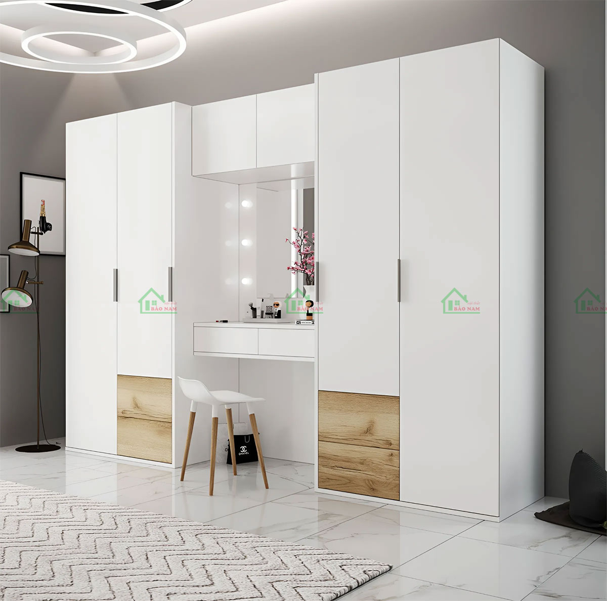 Tủ Quần Áo Gỗ Công Nghiệp Giá Rẻ TA73