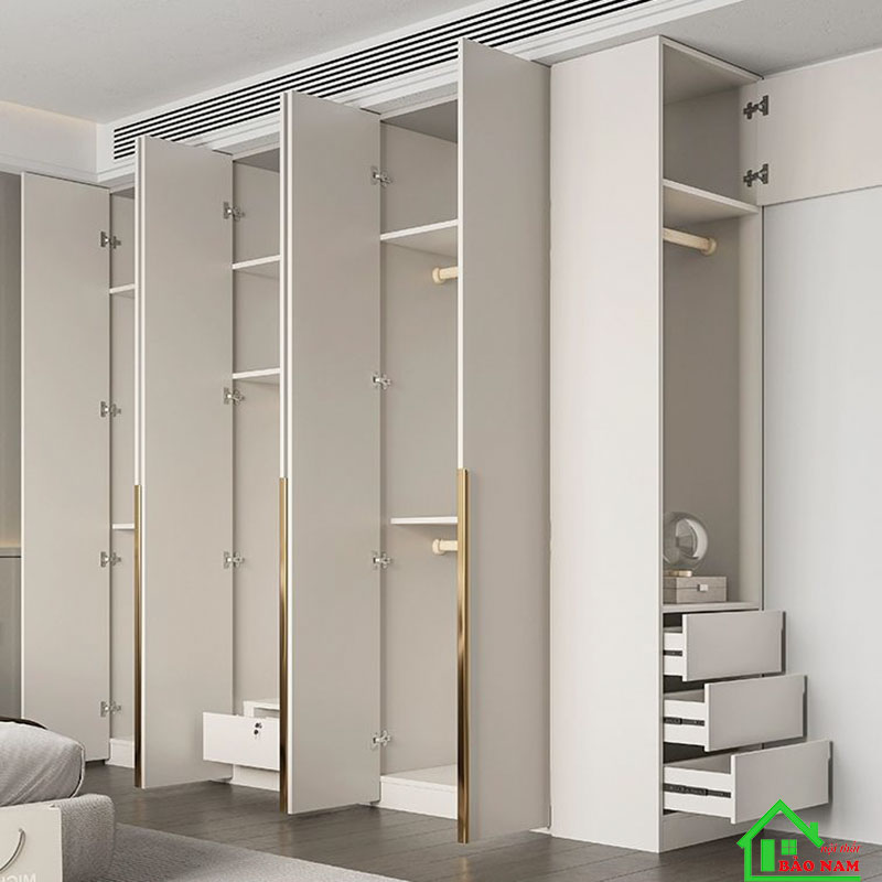 Thi công tủ quần áo gỗ công nghiệp giá rẻ
