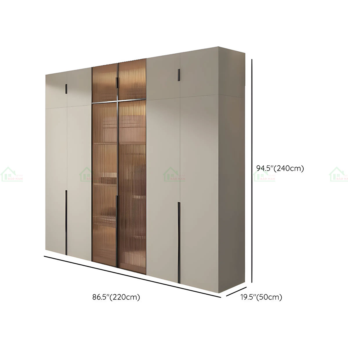 Tủ Quần Áo Gỗ Công Nghiệp Hiện Đại TA45