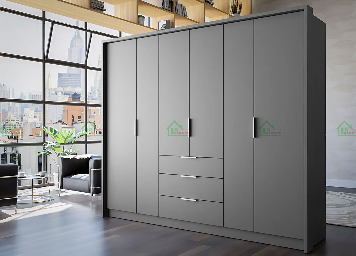 Tủ Quần Áo Gỗ Công Nghiệp Hiện Đại TA67