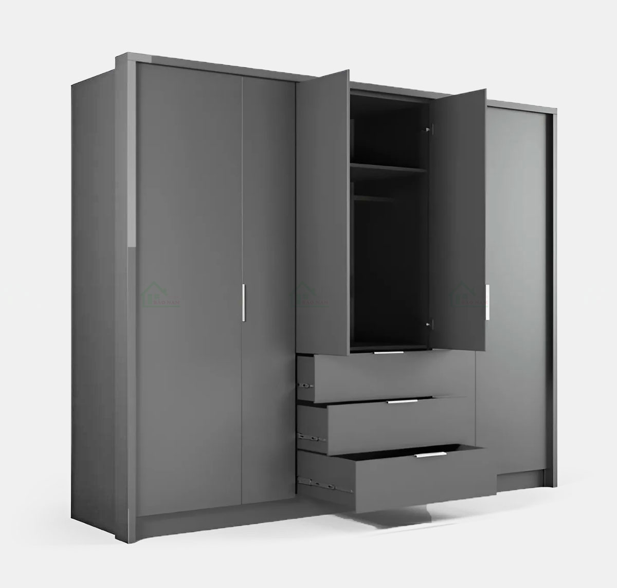 Thiết kế cánh mở giúp bạn dễ dàng lấy đồ và sắp xếp đồ đạc bên trong.
