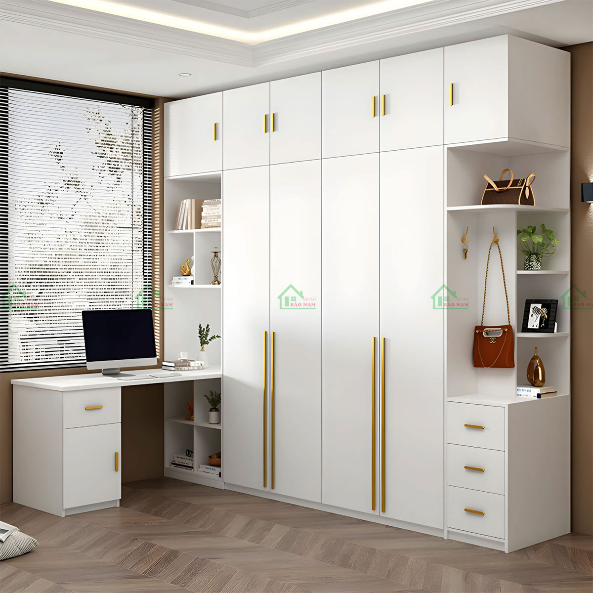 Tủ Quần Áo Gỗ Công Nghiệp MDF An Cường TA43