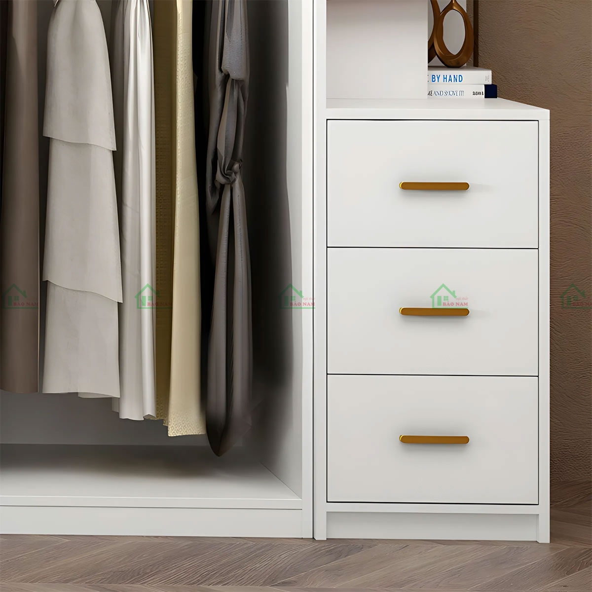 Tủ Quần Áo Gỗ Công Nghiệp MDF An Cường TA43