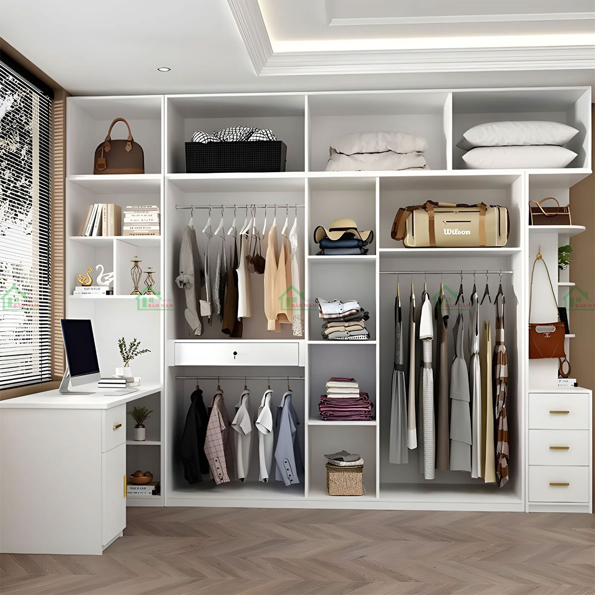 Tủ Quần Áo Gỗ Công Nghiệp MDF An Cường TA43