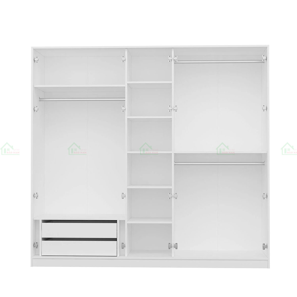 Mẫu Tủ Quần Áo Gỗ Công Nghiệp MDF TA47