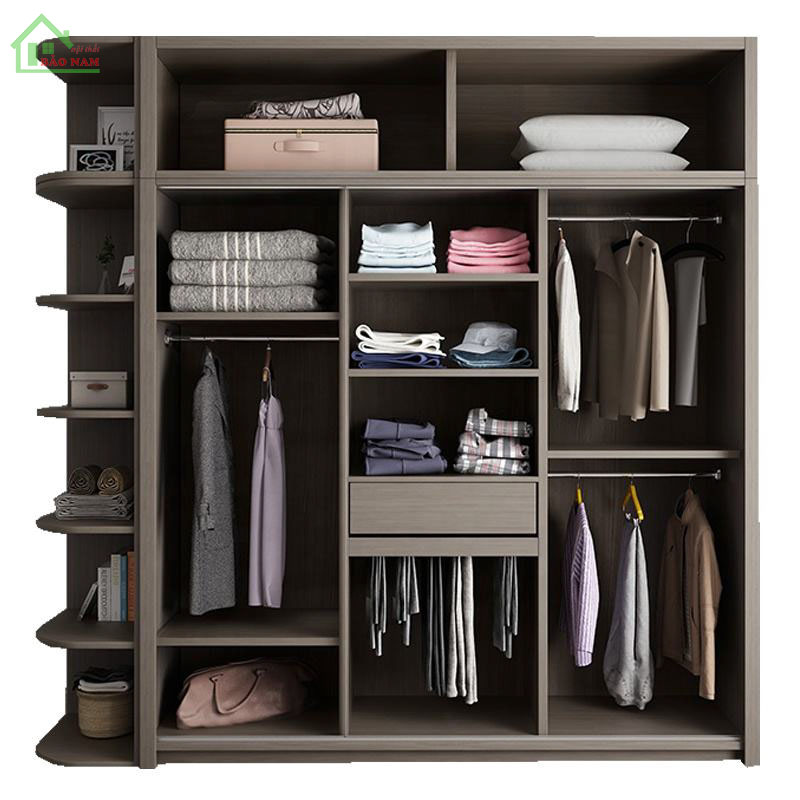 Thiết kế tủ áo gỗ công nghiệp hiện đại