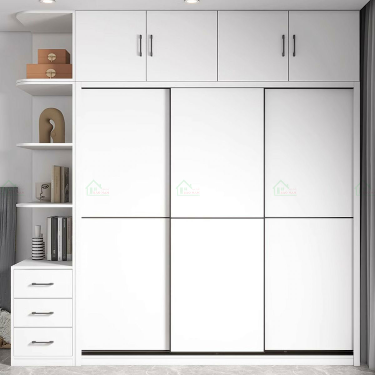 Thiết kế tủ quần áo TAL36 hiện đại và đẹp mắt với phong cách tối giản.