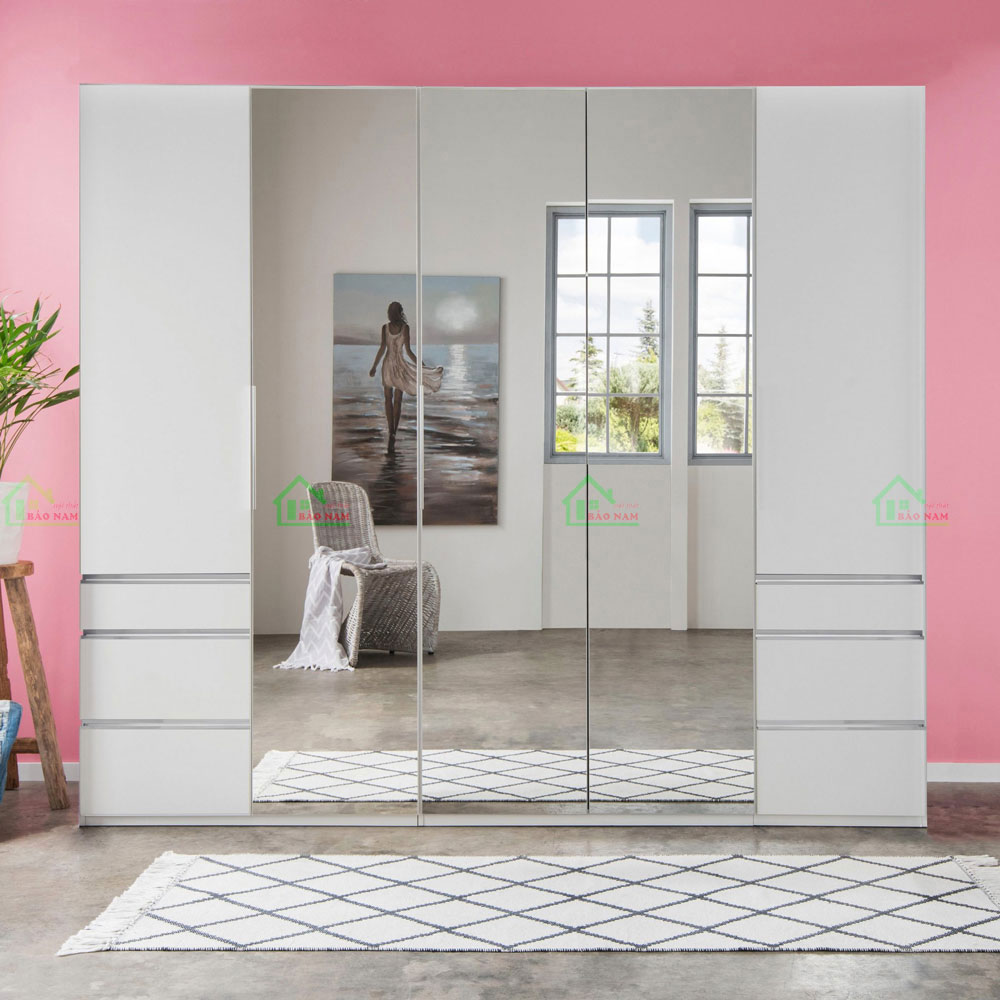 Tủ Quần Áo Gỗ Đẹp Hiện Đại TA26