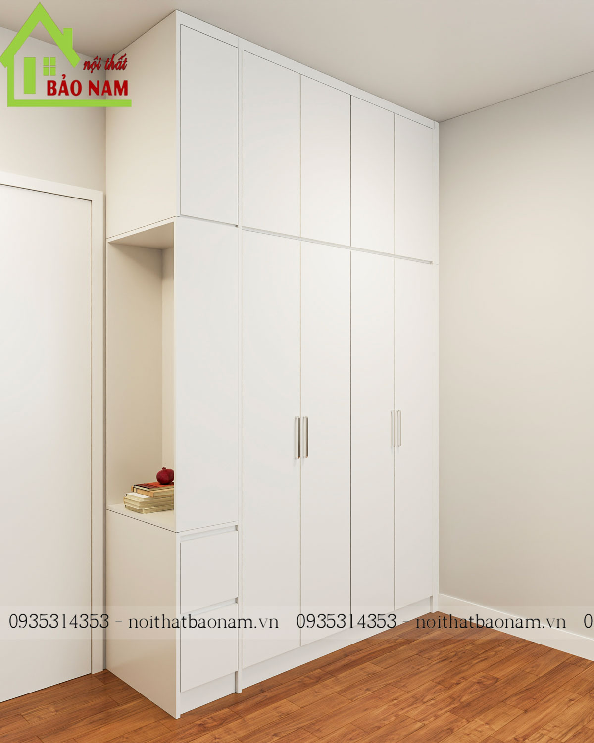 Tủ Quần Áo Gỗ Đẹp Hiện Đại TA29