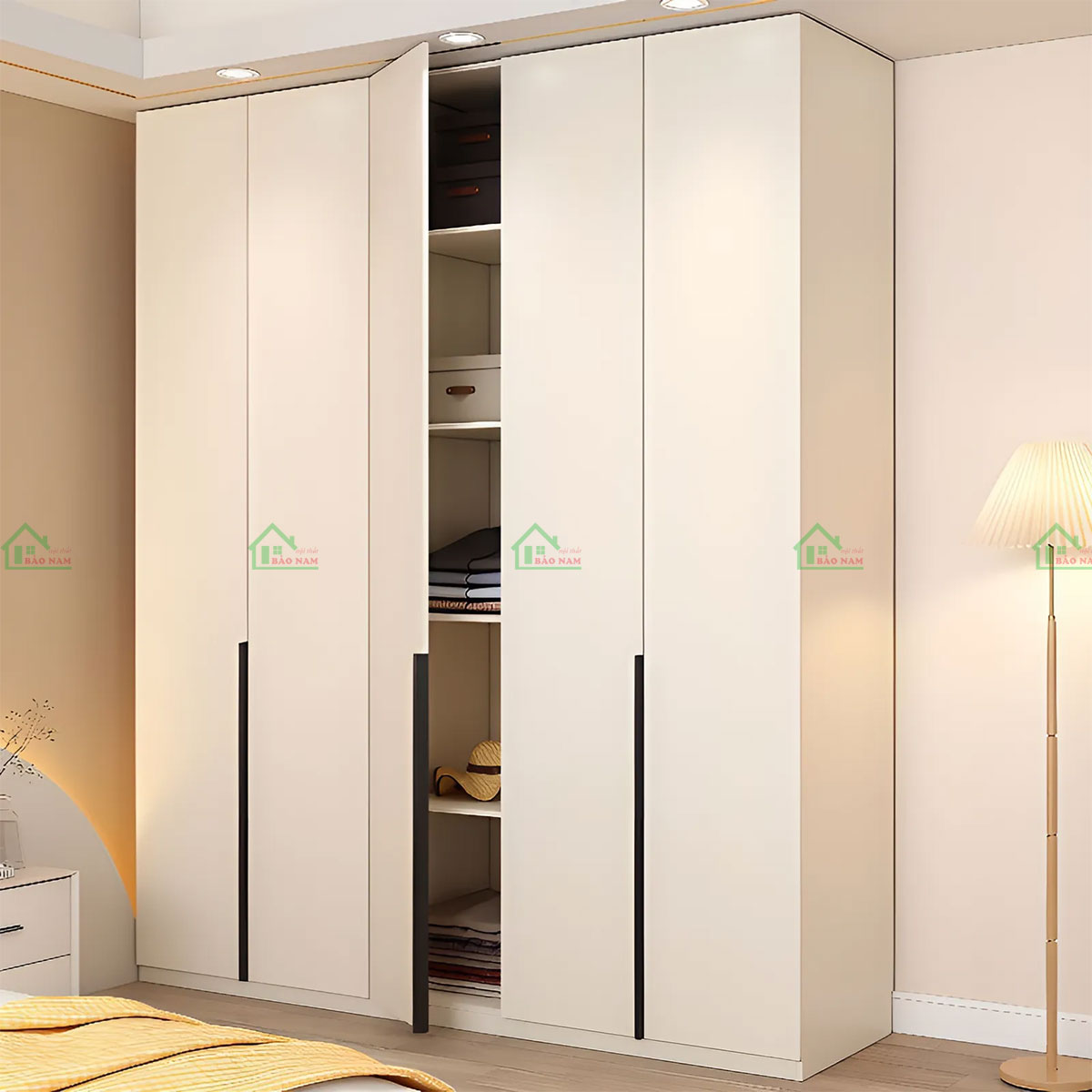 Tủ Quần Áo Gỗ Đẹp Hiện Đại TA54