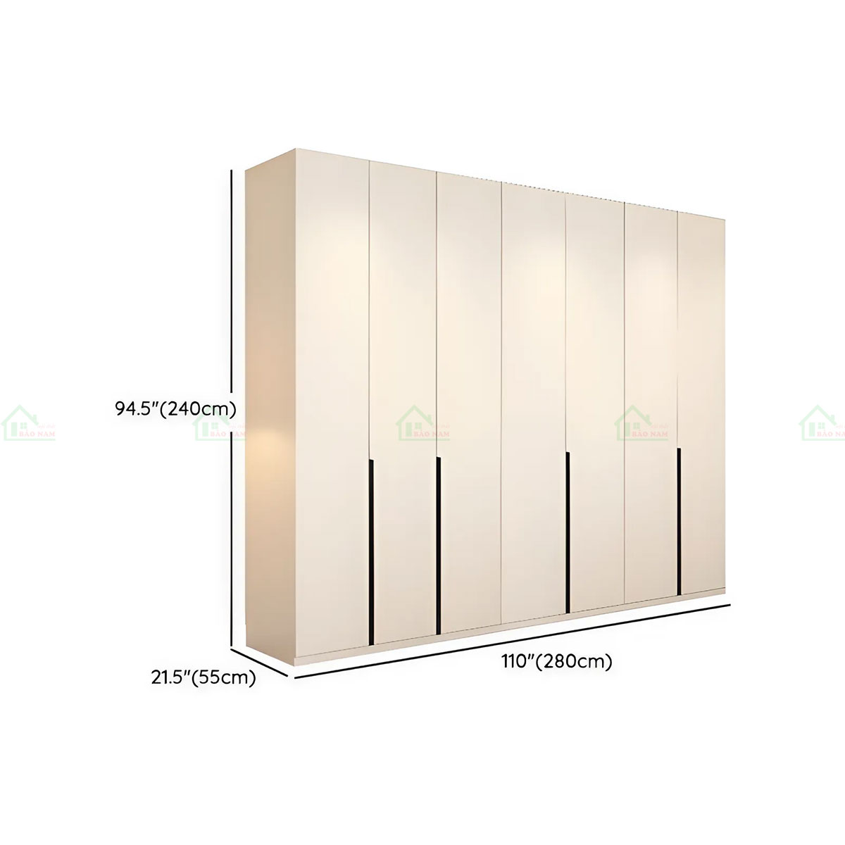 Tủ Quần Áo Gỗ Đẹp Hiện Đại TA54