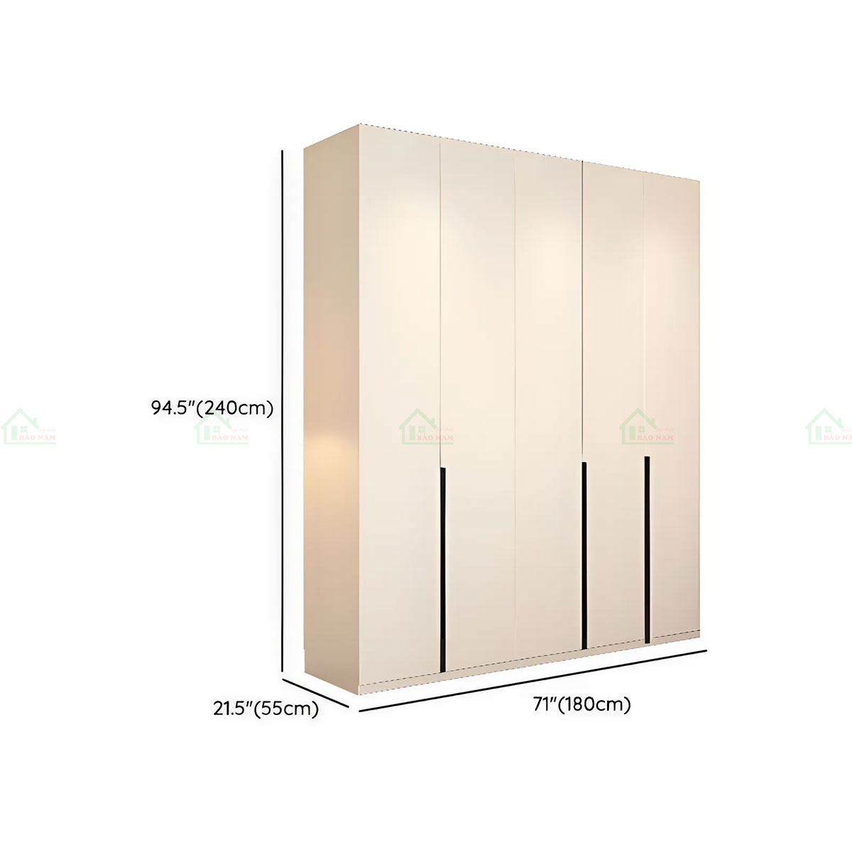 Tủ Quần Áo Gỗ Đẹp Hiện Đại TA54