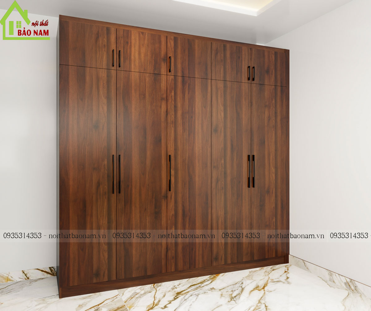 Tủ Quần Áo Gỗ MDF Đẹp Hiện Đại TA21