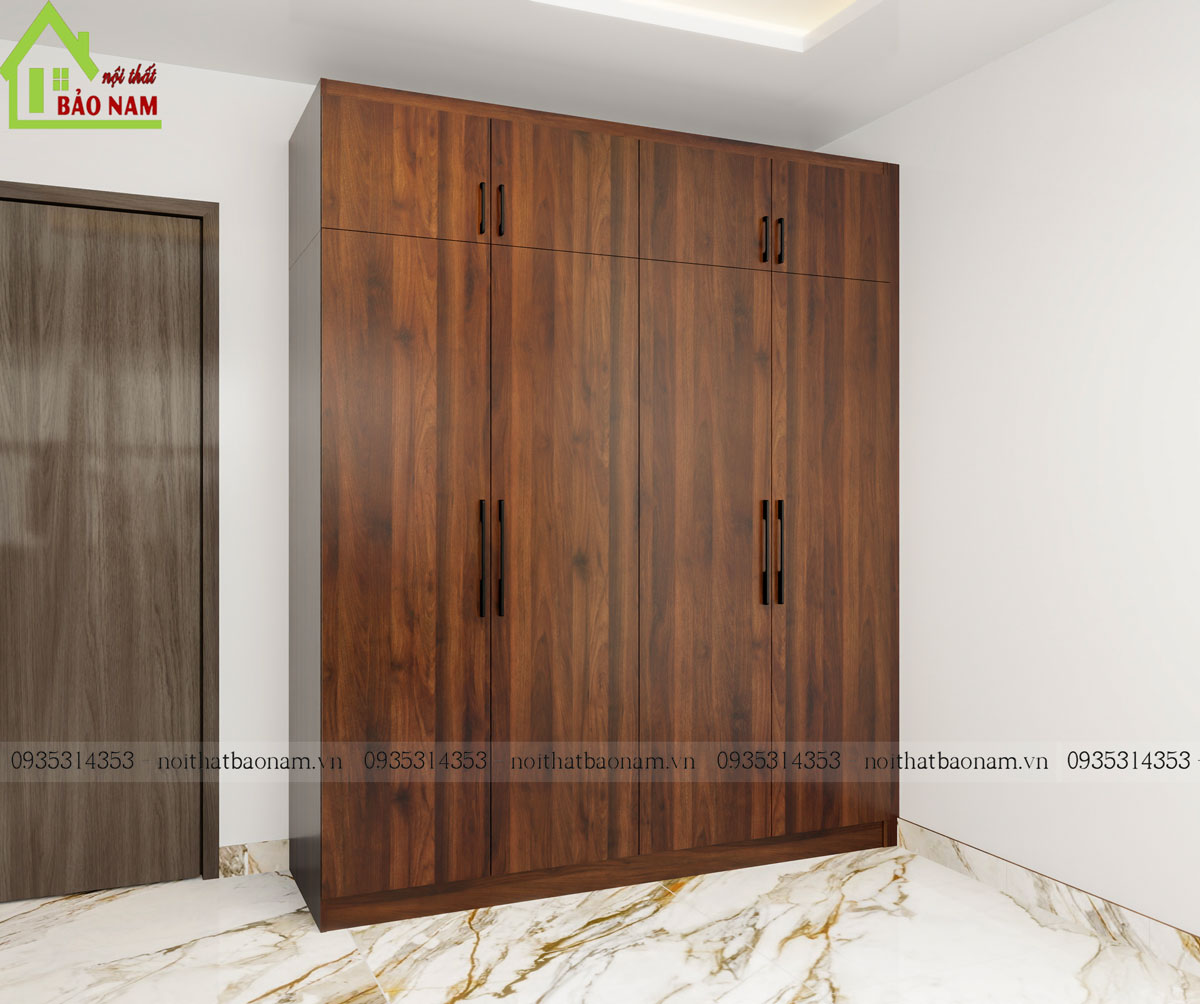 Tủ Quần Áo Gỗ MDF Đẹp Hiện Đại TA22 